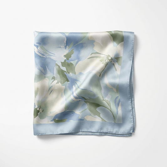 Serenity Bloom Silk Scarf