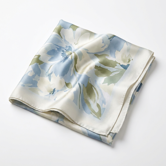 Serenity Bloom Silk Scarf